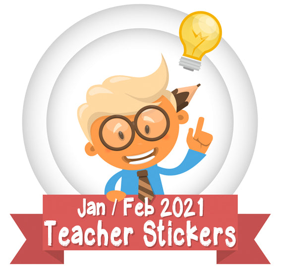 January  / February 2021 Teacher Sticker Pack