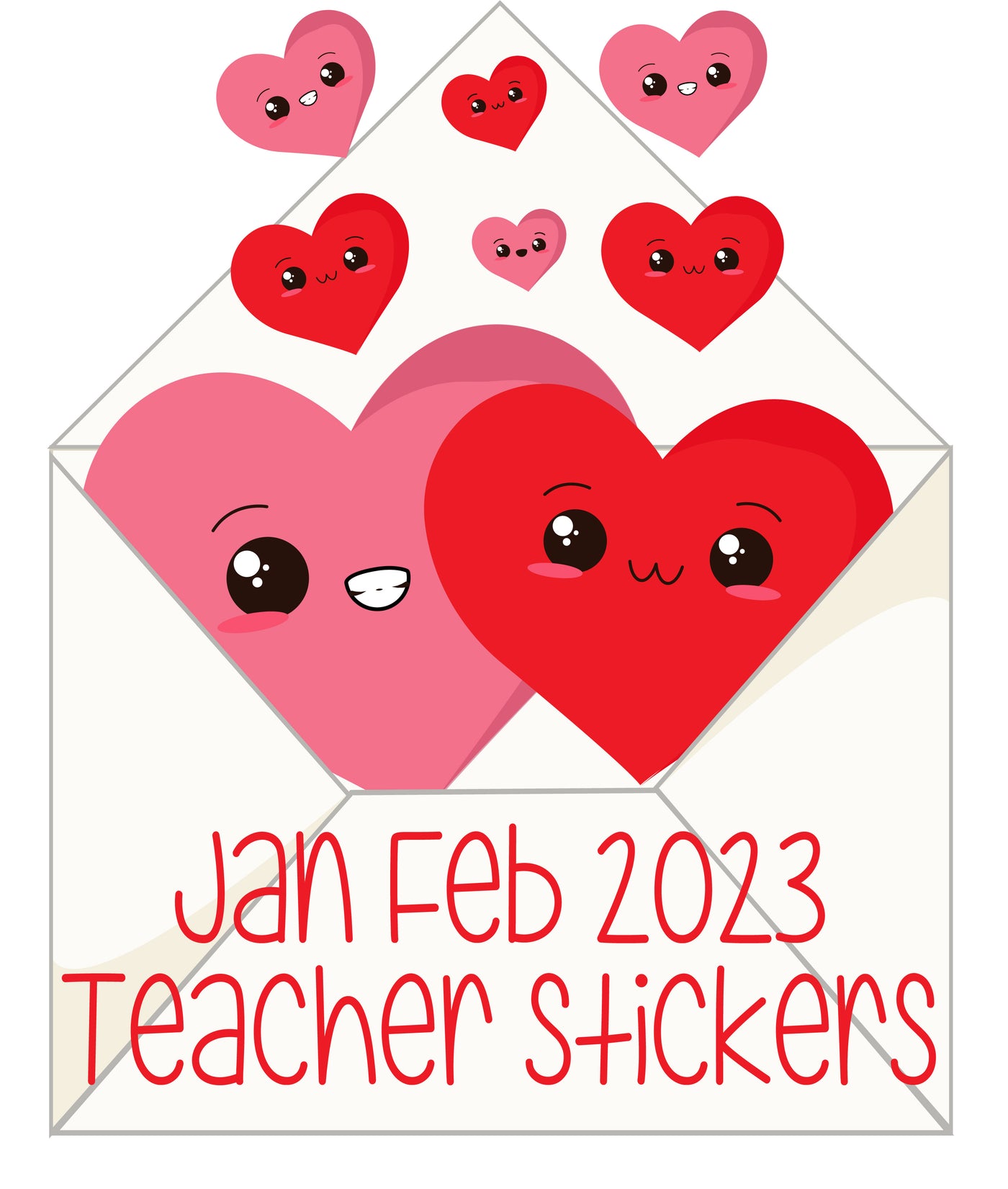 January / February 2023 Teacher Sticker Pack