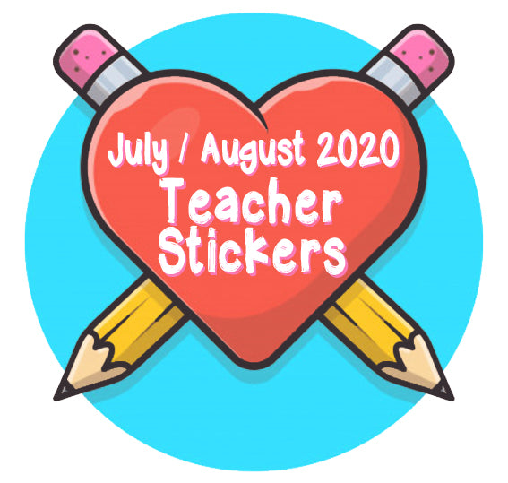 July / August 2020 Teacher Sticker Pack