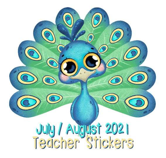 July / August 2021 Teacher Sticker Pack