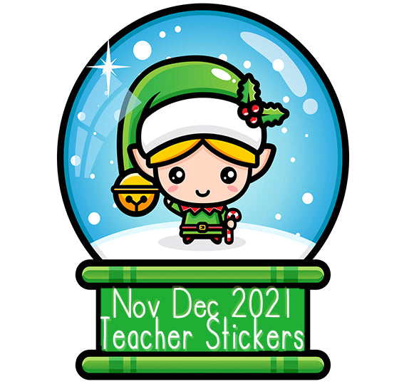 Nov / Dec 2021 Teacher Sticker Pack