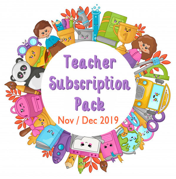 Nov / Dec 2019 Teacher Sticker Pack