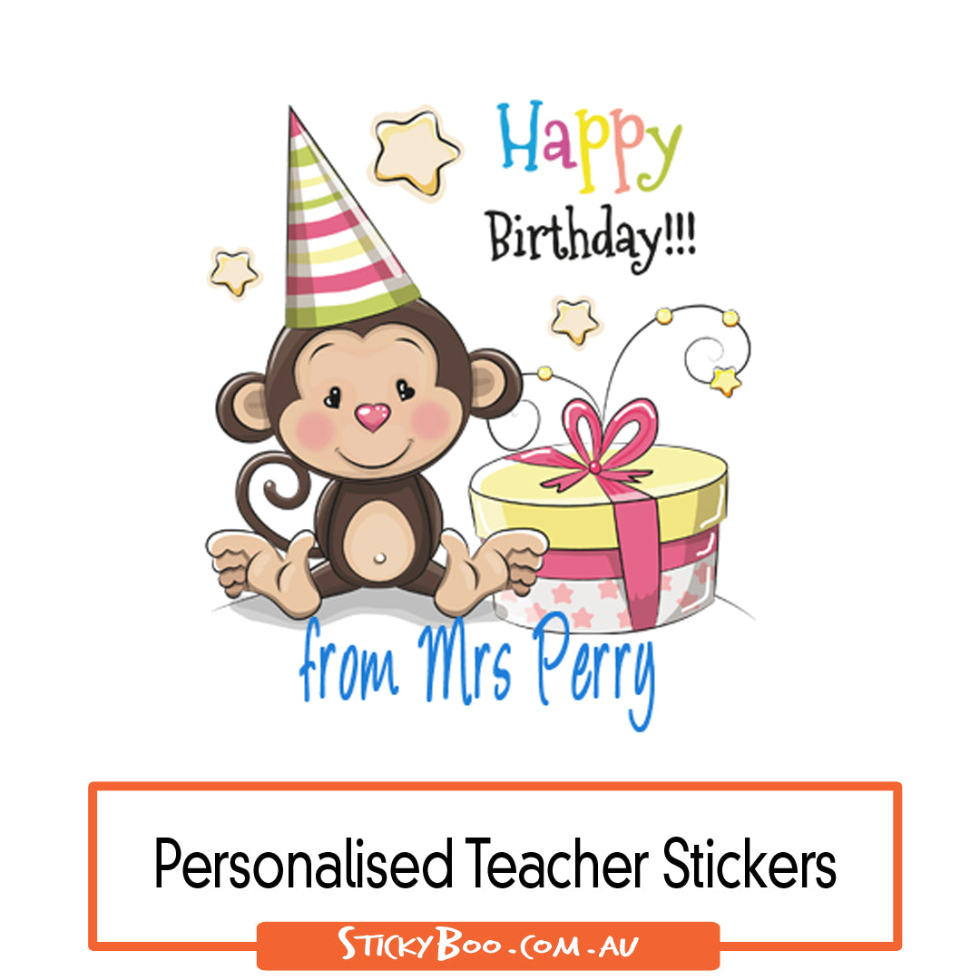 Happy Birthday  |  Personalised Birthday Stickers