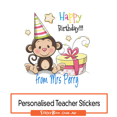 Happy Birthday   |  Personalised Merit Stickers