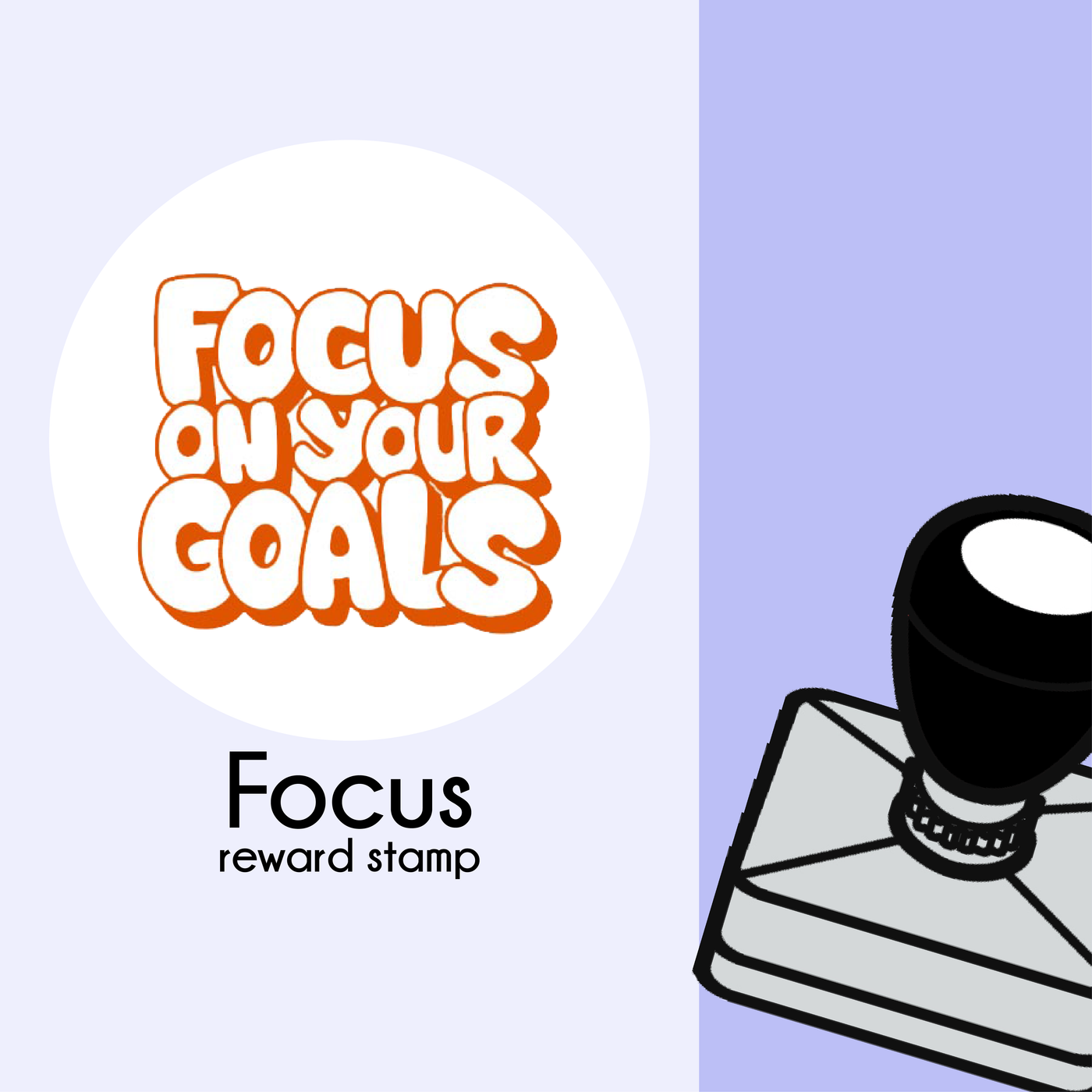 Teacher Stamp - Focus on your goal - Mindset - StickyBoo Stickers and Stamps