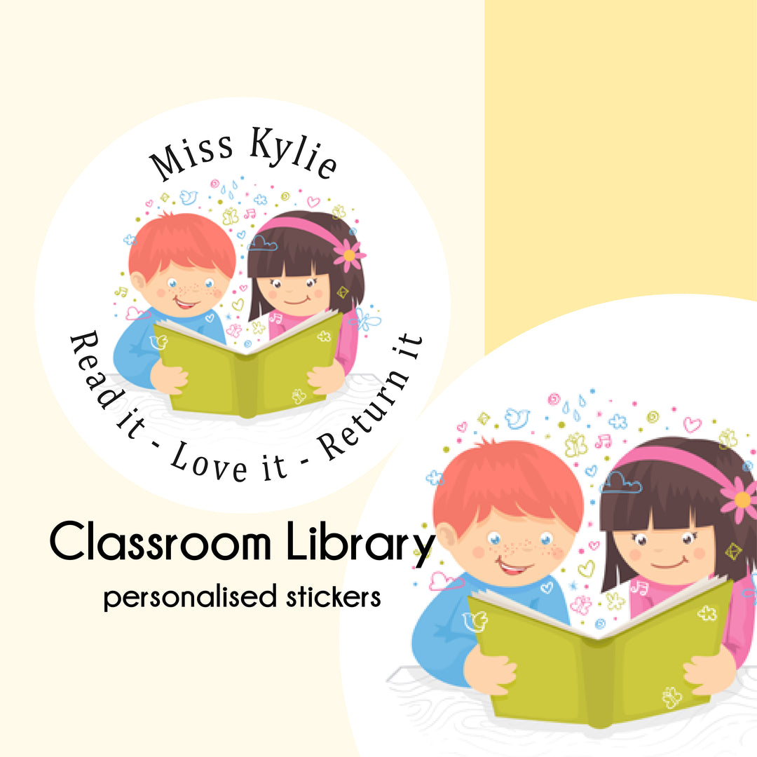 Classroom Library  |  Personalised  Library Stickers