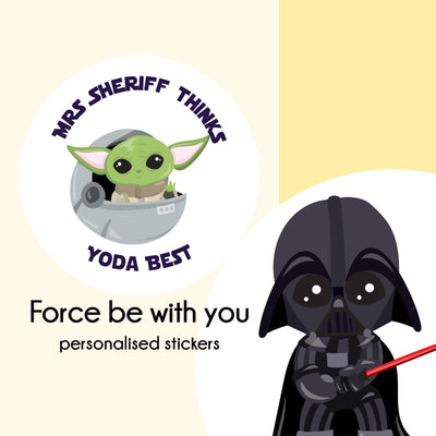 Force is with you | Australian Teacher Stickers | Personalised