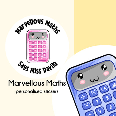 Math Stickers | Personalised Math Sticker | Math Teacher Sticker