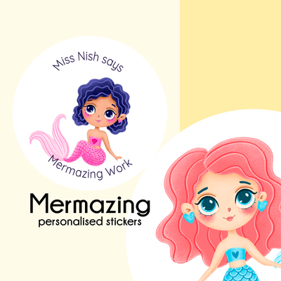Mermazing Mermaids  |  Personalised Merit Stickers