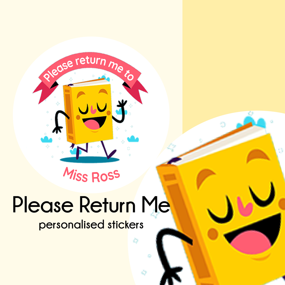 Please return me to   |  Personalised Library Stickers