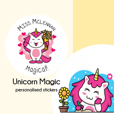 Unicorn Magic   |  Personalised Merit Stickers